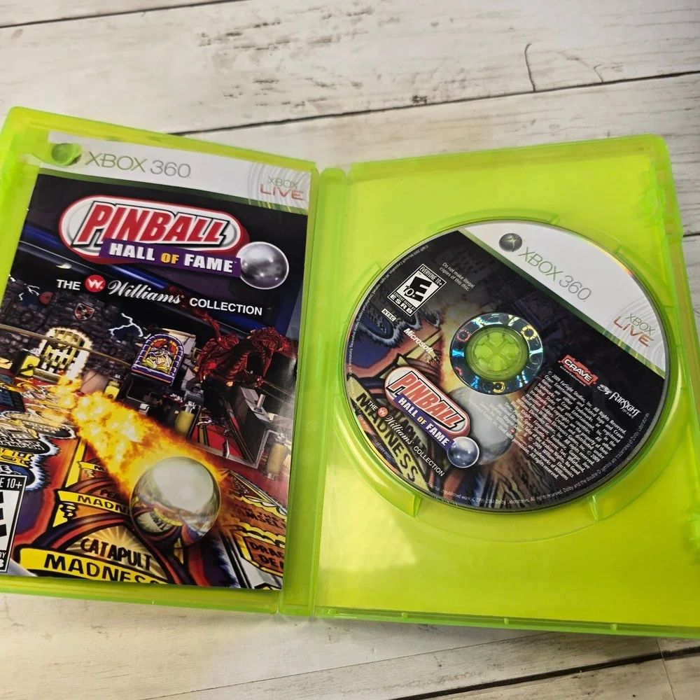 Pinball Hall of Fame The Williams Collection Xbox 360 Game Complete CIB Crave